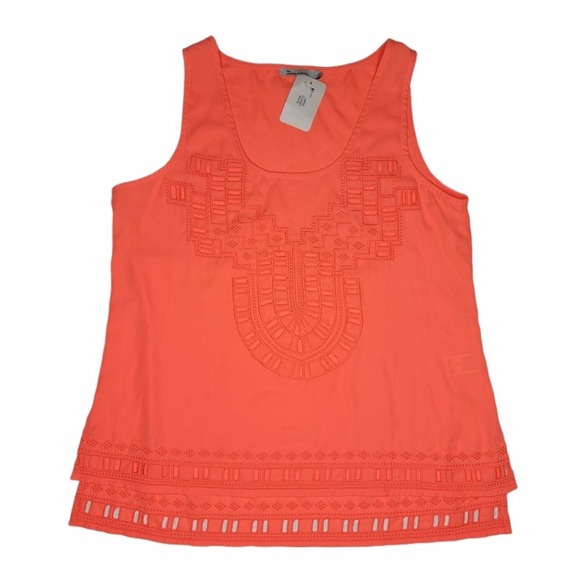 the clothing company Tops - The Clothing Company Orange Beach Tank Top NWT